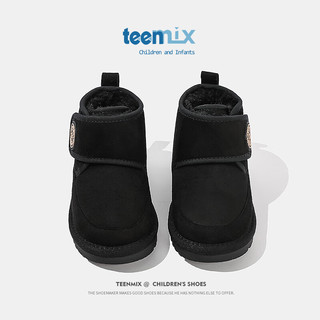 TEENMIX 天美意 儿童雪地靴加绒大棉靴