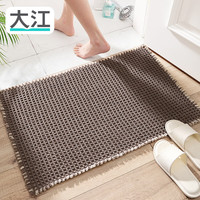 大江 DAJIANG涤纶浴室地垫吸水防滑速干50x80cm 华格棕咖
