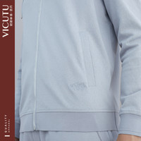 VICUTU/威可多针织开衫男长袖休闲连帽修身春季外套男