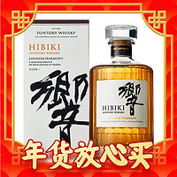 爆卖年货、88VIP：HIBIKI 響 和风醇韵 调和 日本威士忌 700ml 单瓶装