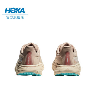 HOKA ONE ONE男女款春季阿瑞海7跑步鞋ARAHI 7稳定支撑轻盈缓震 香草色/乳白色-女 40