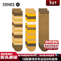 STANCE556中筒袜20加厚休闲袜经典三双装 混色 M  欧码38-42