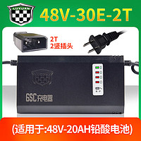 绿源（Luyuan）电动车铅酸电池充电器48V/60V/72V自动散热原厂直发 【智能5灯】48V-30E-2T