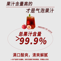 88VIP：渣SIR 山楂汁青橘柠檬草莓桑葚果汁气泡水230ml*3瓶3种口味体验装