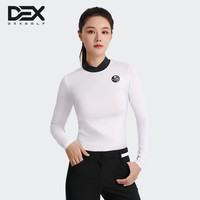 DEX GOLF高尔夫女士长袖T恤春夏季薄款显瘦运动时尚弹力冰丝吸汗打底衫 白色 S