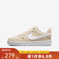 耐克 NIKEyykids 儿童春季COURT BOROUGH休闲鞋 FZ3136-100 35.5码