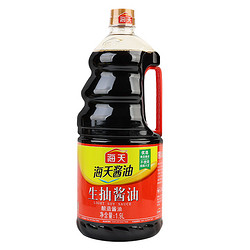 海天 生抽酱油1.9L家用黄豆酿造炒菜蘸点凉拌大桶家庭装提鲜调味料