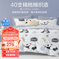 博洋（BEYOND）博洋家纺全棉纯棉四件套冬季三件套床上用品卡通四季床单被套被罩 小趴熊 120cm