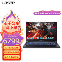 抖音超值购：Hasee 神舟 战神G8D63 13代i7 4060 高性能学生电竞游戏笔记本电脑