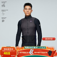 捷酷冬ELITET男士充棉防风马甲户外保暖立体裁剪骑行坎肩 黑蓝色 L