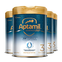 Aptamil 爱他美 黑钻奇迹白罐适度水解蛋白幼儿益生菌奶粉3段*4罐