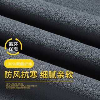 真维斯（Jeanswest）羊羔绒外套男秋冬季加绒加厚摇粒绒抓绒衣休闲连帽夹克男装WW889 深灰【加厚羊羔绒】 XL