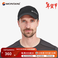 MONTANE盟泰恩 TRAIL LITE CAP 轻便透气户外运动帽徒步越野跑 帽子 黑色 ONE SIZE