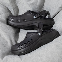 卡骆驰（crocs）女鞋洞洞鞋24新款运动鞋保暖加绒拖鞋休闲鞋贝雅云彩暖棉洞洞鞋女