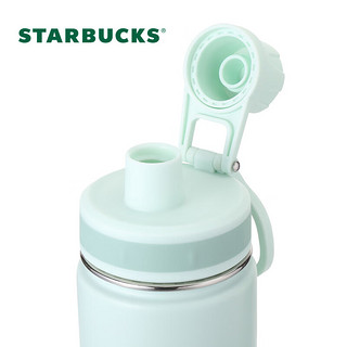星巴克（Starbucks）杯子 薄荷绿款不锈钢运动杯 男女生咖啡水杯男女 不锈钢运动杯 520ml