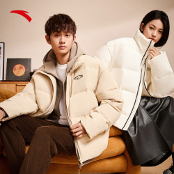 anta安踏雪壳羽绒服丨男女同款三防保暖棉服情侣款外套立领面包服上衣