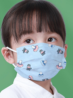 袋鼠医生 儿童口罩小学生中大童6-12岁一次性防护口耳罩男童女童