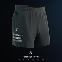 COMPRESSPORT限量 暗黑版 Black 2023 Performance 有衬 短裤 Shorts 黑/白 S