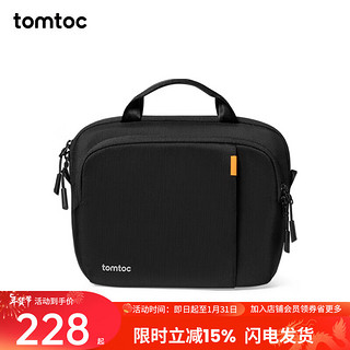 tomtoc iPad Pro单肩包平板电脑收纳包11英寸通勤包斜挎包平板包B30 经典黑 12.9英寸