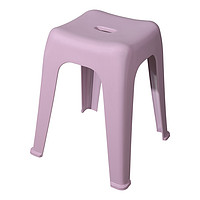 88VIP：Maryya 美丽雅 包邮 美丽雅皓月高凳紫色4只塑料高凳子客厅餐桌家用方形板凳胶凳