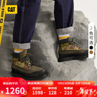 卡特彼勒CAT卡特×NIGEL CABOURN联名工装靴马丁靴男靴男鞋钢头防护靴 黑色 43