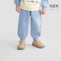 欧孕(OUYUN)男女童卫衣春秋2023儿童上衣秋装宝宝衣服春季 浅蓝色 130码【身高126cm-135cm】