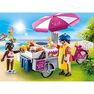 playmobil 摩比世界 快乐家庭系列 流动薄饼销售摊 儿童过家家玩具新年 快乐家庭系列 薄饼摊