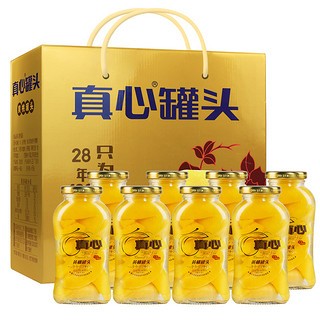 88VIP：真心食品 真心水果罐头新鲜黄桃罐头248g*8瓶糖水水果捞休闲零食甜品礼盒装