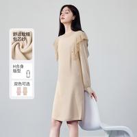 【冬季】法式甜美毛针织连衣裙直筒显瘦设计感裙子