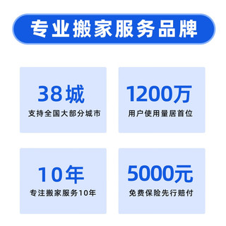 全日式搬家服务 送搬家纸箱 全屋收纳整理 【预付款】 半日式搬家不含新家还原