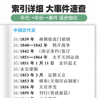 蝶变 初中历史大事年表 全国通用地理知识手册掌中宝qbook考试复习小巧携带方便 初中历史大事件年表