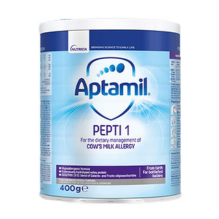爱他美（Aptamil）英国pepti深度水解1段特殊配方奶粉（0-6个月）400g 深度水解 1段(0-6个月) 小罐