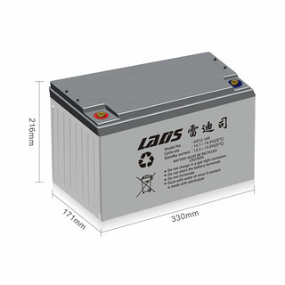 雷迪司（LADIS）100AH 铅酸免维护蓄电池 100AH 12V EPS 直流屏用