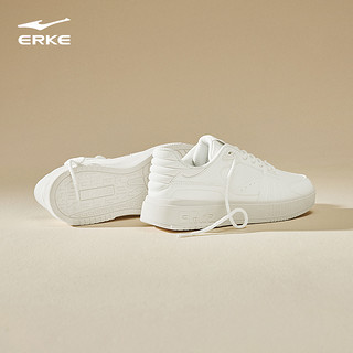ERKE 鸿星尔克 女鞋板鞋厚底鞋子2023冬季新款增高复古休闲运动鞋子女士