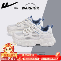 回力（Warrior） 运动鞋子女鞋夏季ins老爹鞋女厚底内增高小白鞋女qc 米蓝【舒适透气】 40