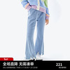 MiniPeace太平鸟童装春新女童牛仔长裤F2HAE1B49 牛仔蓝色 1