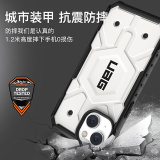 UAG【磁吸充电】适用于苹果14手机壳iphone14手机壳Magsafe气囊防摔防指纹商务硬壳【探险白色】