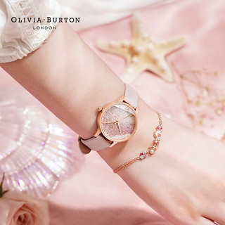 olivia burton（OLIVIA BURTON） 手表女浪漫粉色满天星手表石英女表 OB16US57