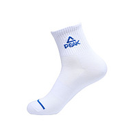 PEAK 匹克 运动袜子三双装中帮袜2024官方新款篮球袜舒适透气中筒袜短袜