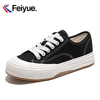 Feiyue. 飞跃 帆布鞋女百搭运动男鞋休闲鞋 FXY785T 黑色 38