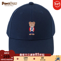 PawinPaw卡通小熊童装2024年夏季新款男女童帽子儿童棒球帽潮洋气 Pink粉红色/25 052