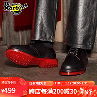 Dr.Martens 马丁（DR.MARTENS）1461 YOTR 时尚光面皮黑色男女款3孔马丁单鞋 黑色 42