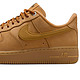  NIKE 耐克 Air Force 1'07 Wb 女子休闲运动鞋 FZ7372-200 亚麻/麦黄/橡皮浅褐/黑/团队金 40　