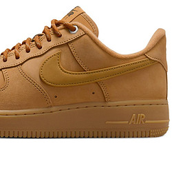 NIKE 耐克 Air Force 1'07 Wb 女子休闲运动鞋 FZ7372-200 亚麻/麦黄/橡皮浅褐/黑/团队金 40