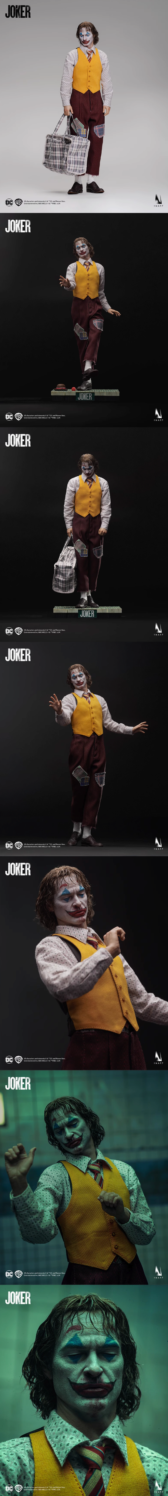 INART 小丑2019杰昆·菲尼克斯 1/6可动人偶 豪华版（内含4个）