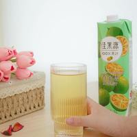 佳果源100%橙汁饮料蜜桃汁复合浓缩果汁苹果汁金桔汁椰子水1L*4瓶