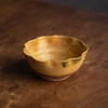 同合 日本桂山窑手工粗陶碗日式复古侘寂风汤钵家用创意多用型餐具 晴影花型钵