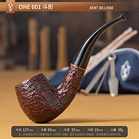 沙芬（SAVINELLI）意大利高档手工石楠木烟斗 ONE便携套装601麻面斗