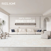 布迪思 BUDISI防水抗污地毯客厅轻奢高级感卧室阳台沙发大尺寸高端奶油风 天玺01 160*230CM