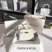 CAEISL & KCIEL官网CK2023女包小众原创设计高级感压花凯莉包女手提包斜挎包 收藏加购+礼盒 专柜高档品质